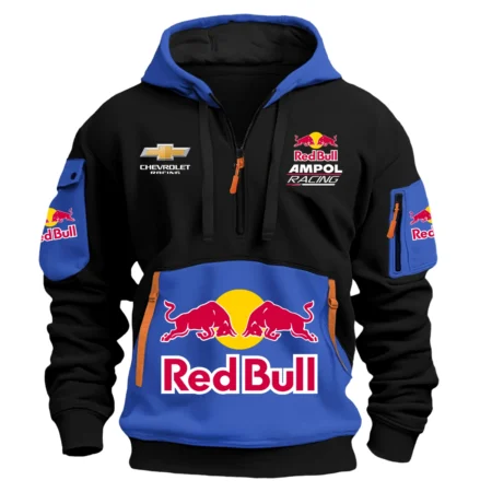 Red Bull Ampol Racing Team 2025 Supercars Championship Exclusive Logo Hoodie Half Zipper HOSPC120625A01RBHDF
