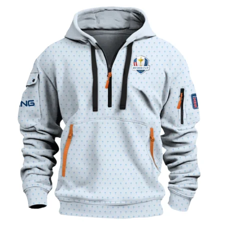 2025 Ryder Cup Ping Fanwear Men's Exclusive Logo Hoodie Half Zipper HORD180625A01PI-HDF