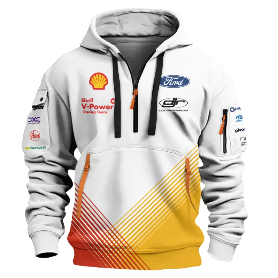 Shell V-Power Racing Team Exclusive Logo Hoodie Half Zipper HOSPC130605A02SHE-HDF - Image 2