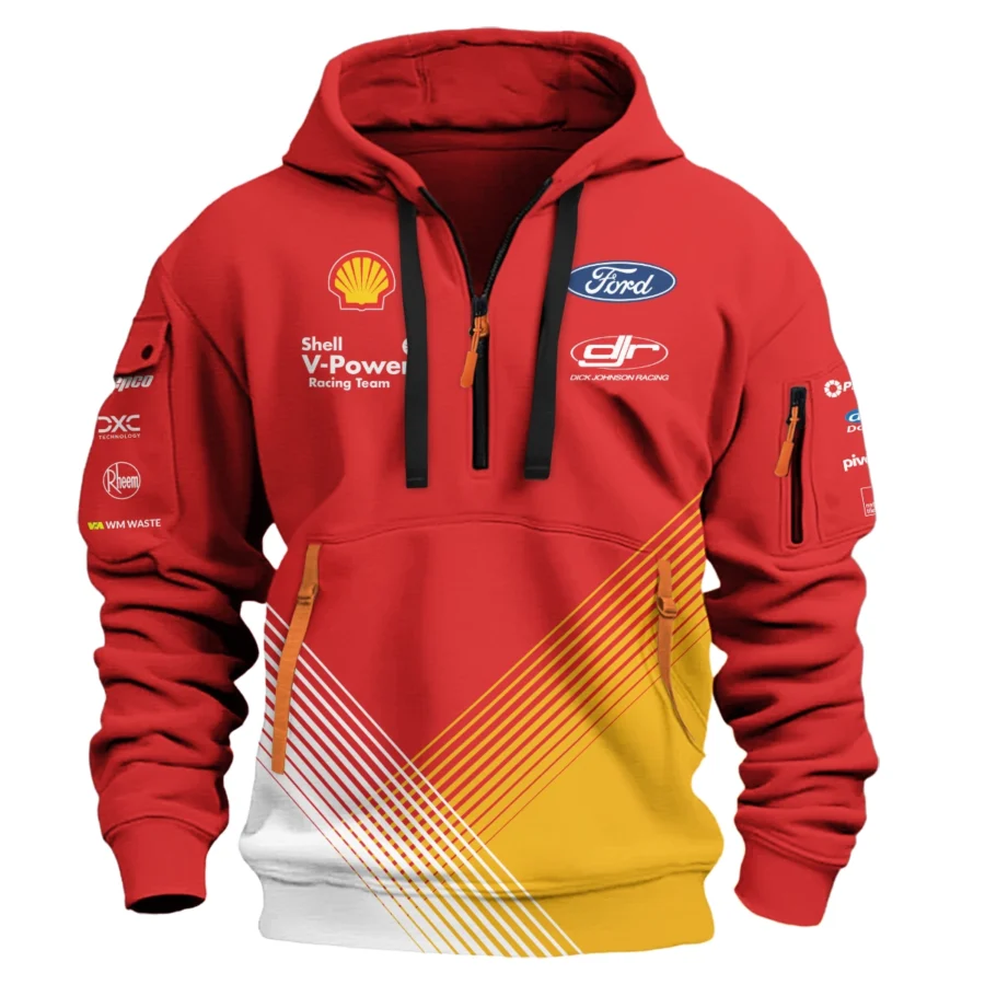 Shell V-Power Racing Team Exclusive Logo Hoodie Half Zipper HOSPC160605A01SHE-HDF - Image 2