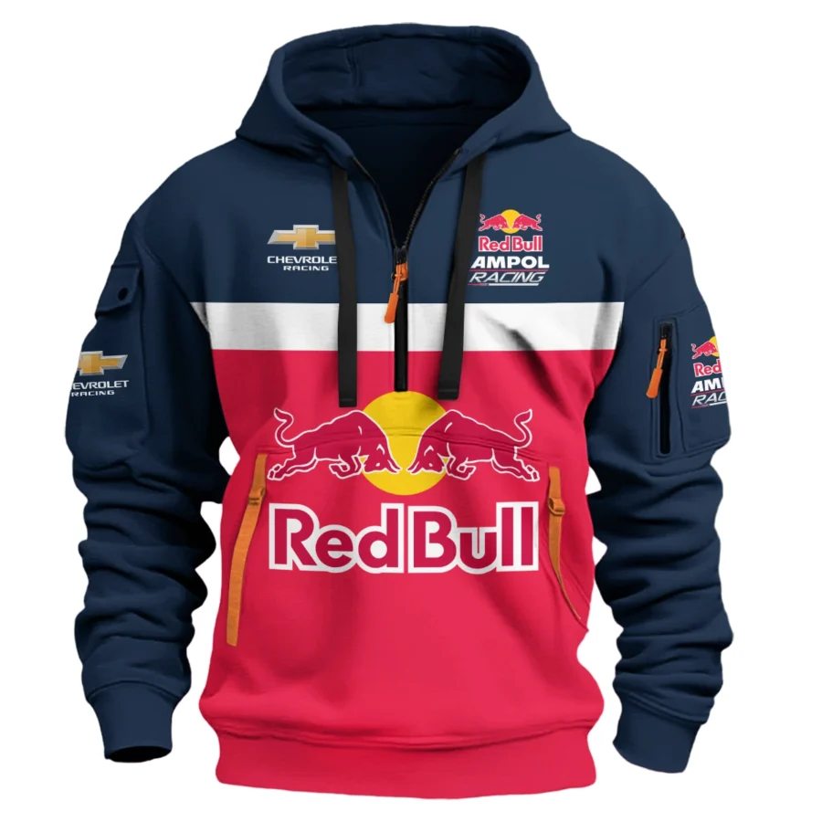 Red Bull Ampol Racing Exclusive Logo Hoodie Half Zipper HOSPC250625A01RB-HDF - Image 2