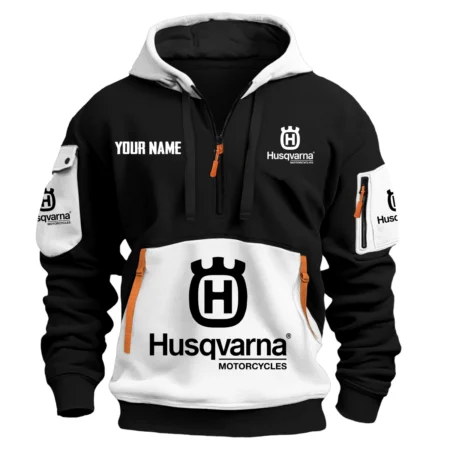 Husqvarna Exclusive Logo Hoodie Half Zipper HOMOT090625A01HUSHDF