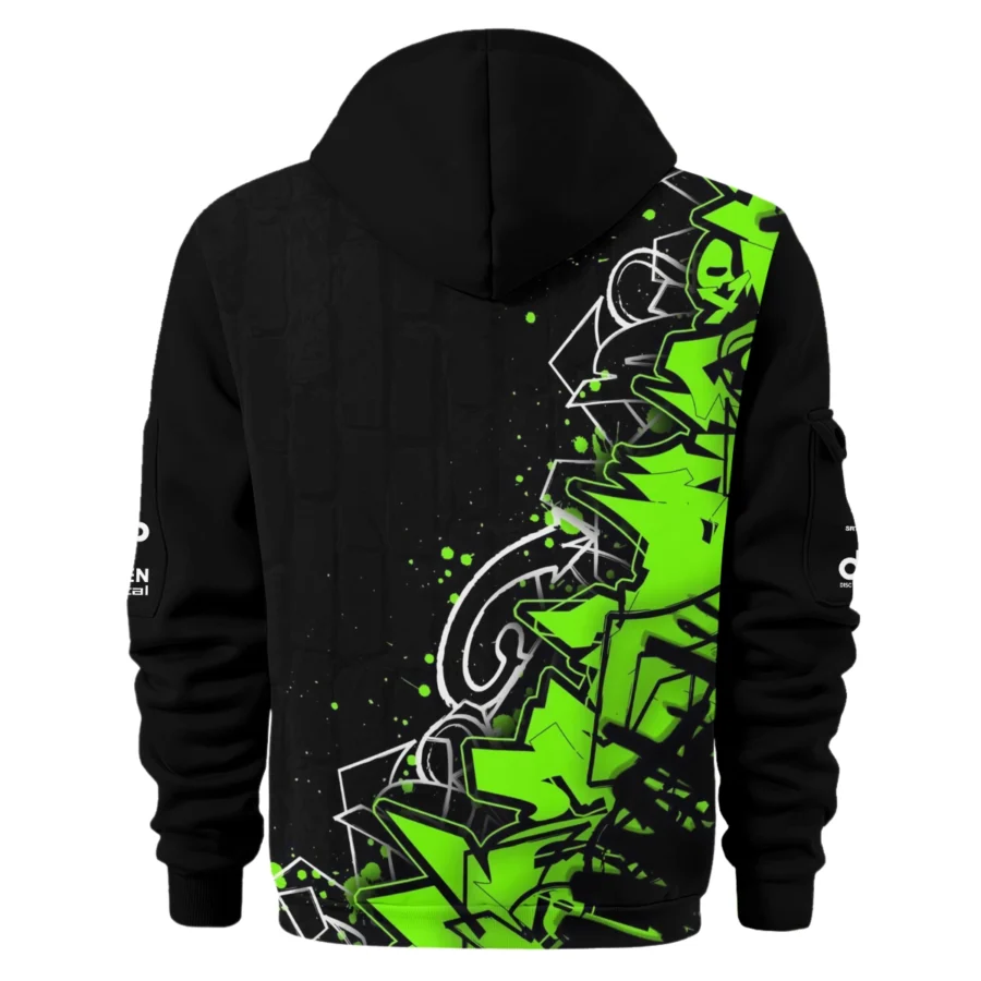 Monster Castrol Racing Exclusive Logo Hoodie Half Zipper HOSPC250625A01TF-HDF - Image 3