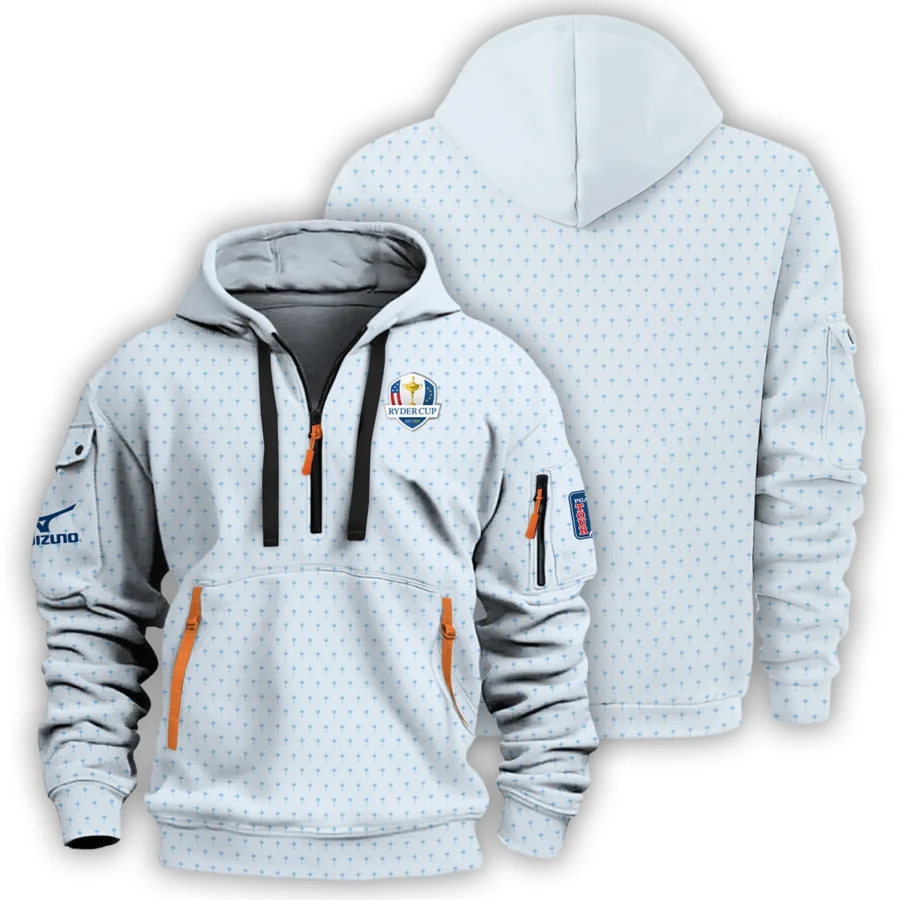 2025 Ryder Cup Mizuno Fanwear Men's Exclusive Logo Hoodie Half Zipper HORD180625A01MIZ-HDF - Image 2