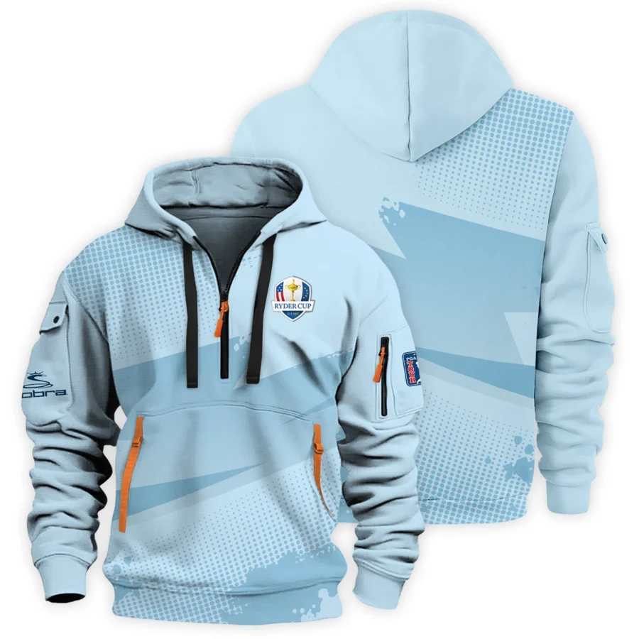 2025 Ryder Cup Cobra Golf Fanwear Men's Exclusive Logo Hoodie Half Zipper HORD200625A01CB-HDF - Image 2