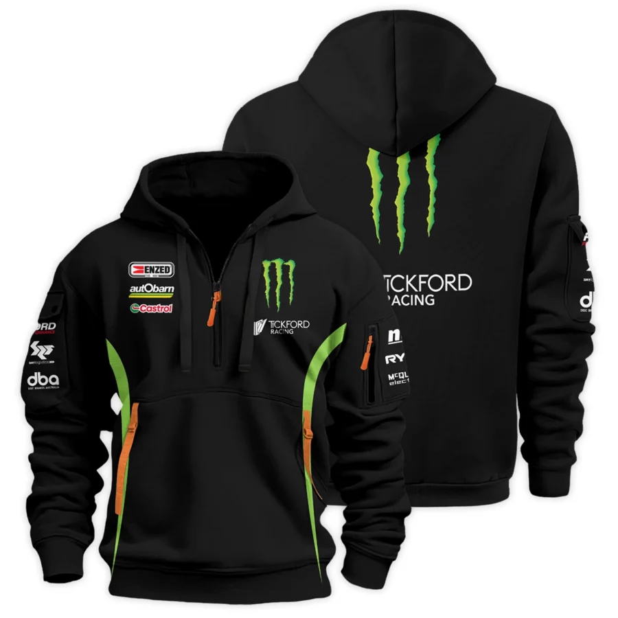Monster Castrol Racing Exclusive Logo Hoodie Half Zipper HOSPC160625A01TF-HDF