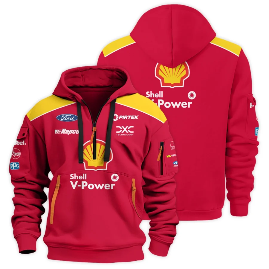 Shell V-Power Racing Team Exclusive Logo Hoodie Half Zipper HOSPC170605A01SHE-HDF