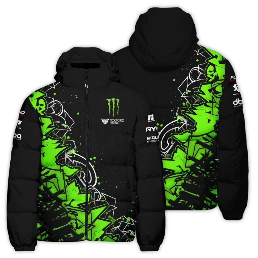 Monster Castrol Racing Exclusive Logo Down & Puffer Jackets HOSPC250625A01TF-DJ