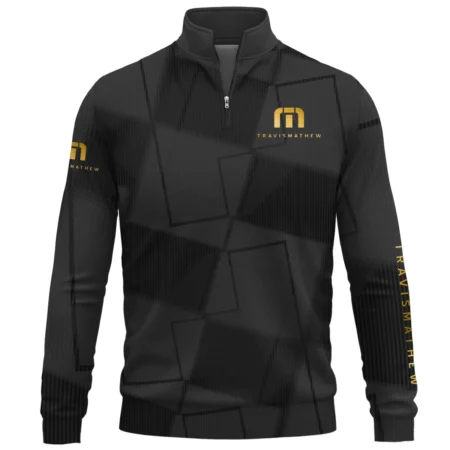 TravisMathew Brand Exclusive Logo All Over Print Quarter Zip Sweatshirt HOGF030625A01TRM