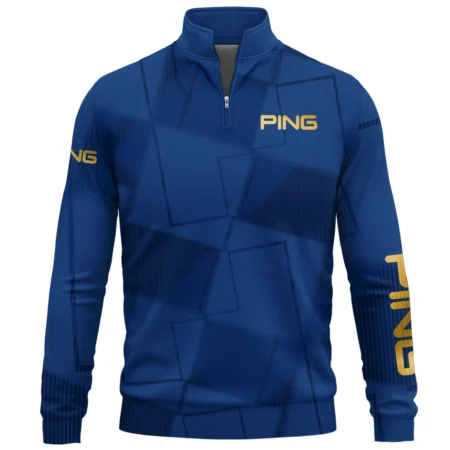 Ping Brand Exclusive Logo All Over Print Quarter Zip Sweatshirt HOGF030625A01PI
