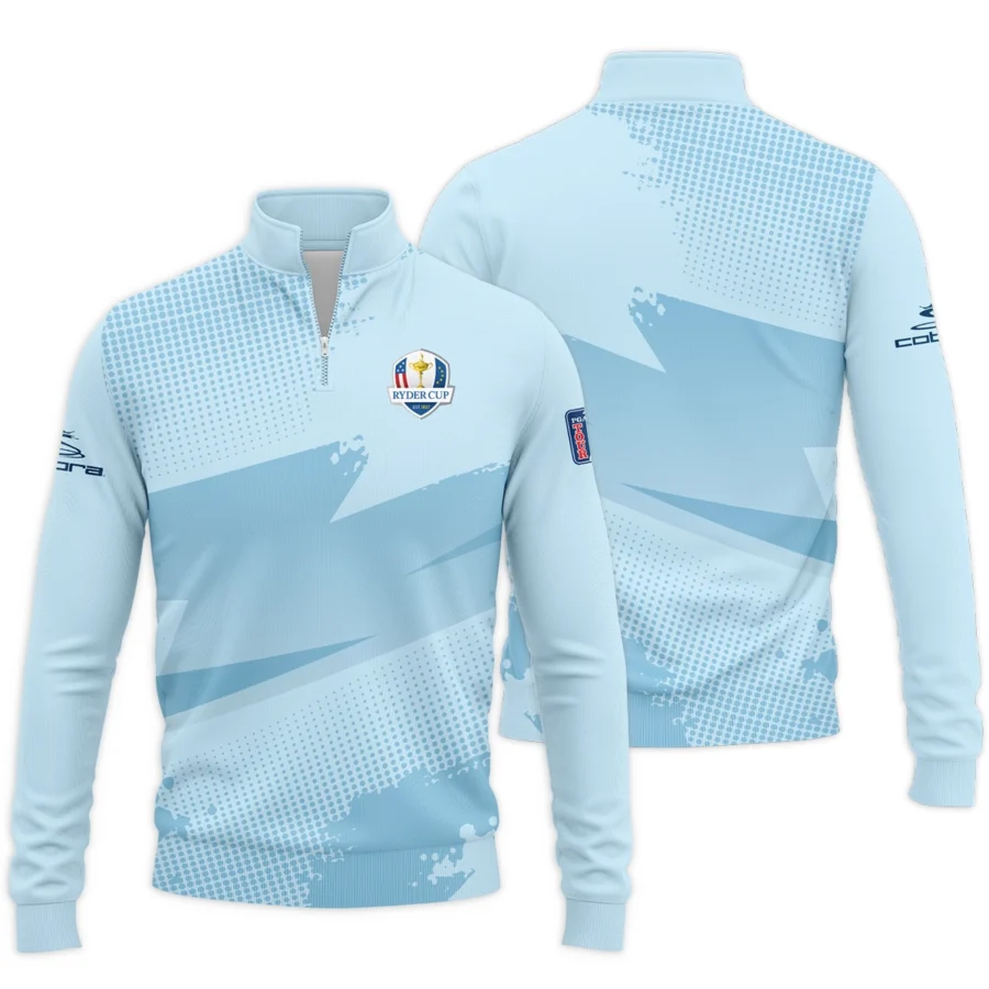 2025 Ryder Cup Cobra Golf Fanwear Men's Exclusive Logo Quarter-Zip Sweatshirt HORD200625A01CB-QTZ - Image 3