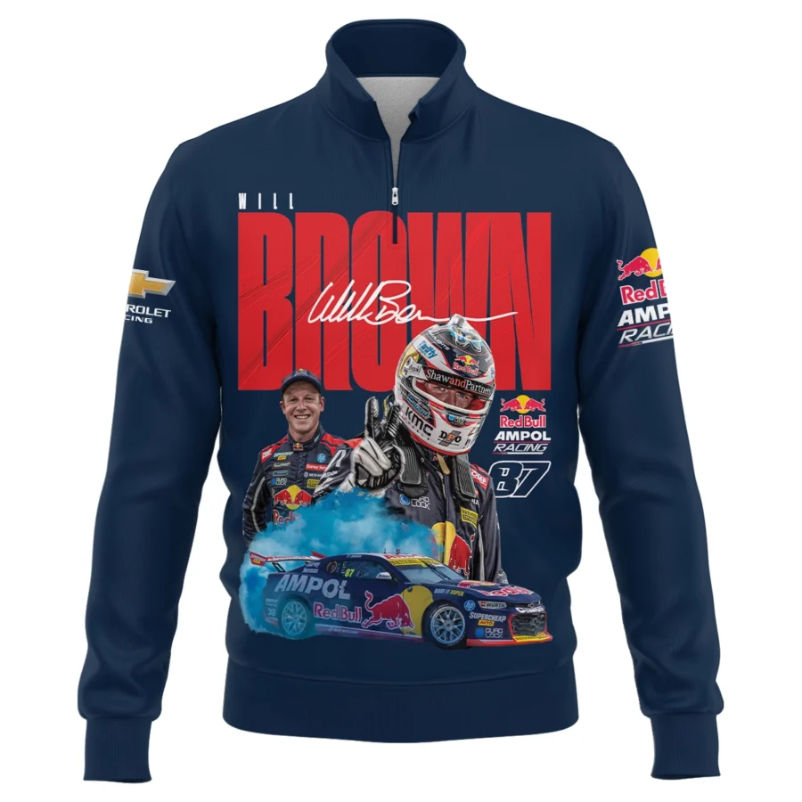 Will Brown Red Bull Ampol Racing Exclusive Logo Quarter-Zip Sweatshirt HORBA190605A01WIL-QTZ - Image 2