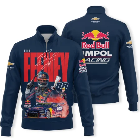 Broc Feeney Red Bull Ampol Racing Exclusive Logo Quarter-Zip Sweatshirt HORBA190605A01FEE-QTZ