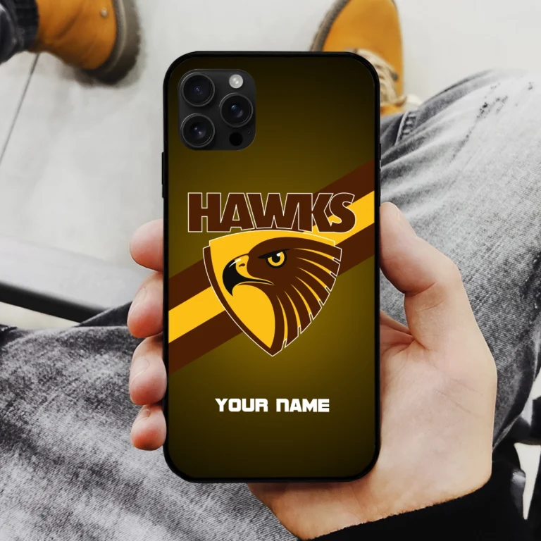 AFL Hawthorn Hawks Phone Case – Dustproof, Scratch & Shock Resistant – HOAFL020725PC01HAW