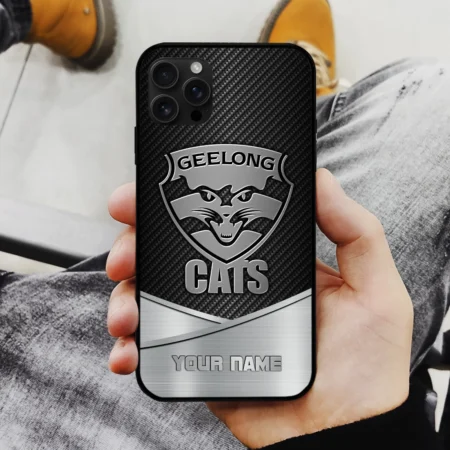 AFL Geelong Cats Phone Case – Dustproof, Scratch & Shock Resistant – HOAFL040725PC01GEEL