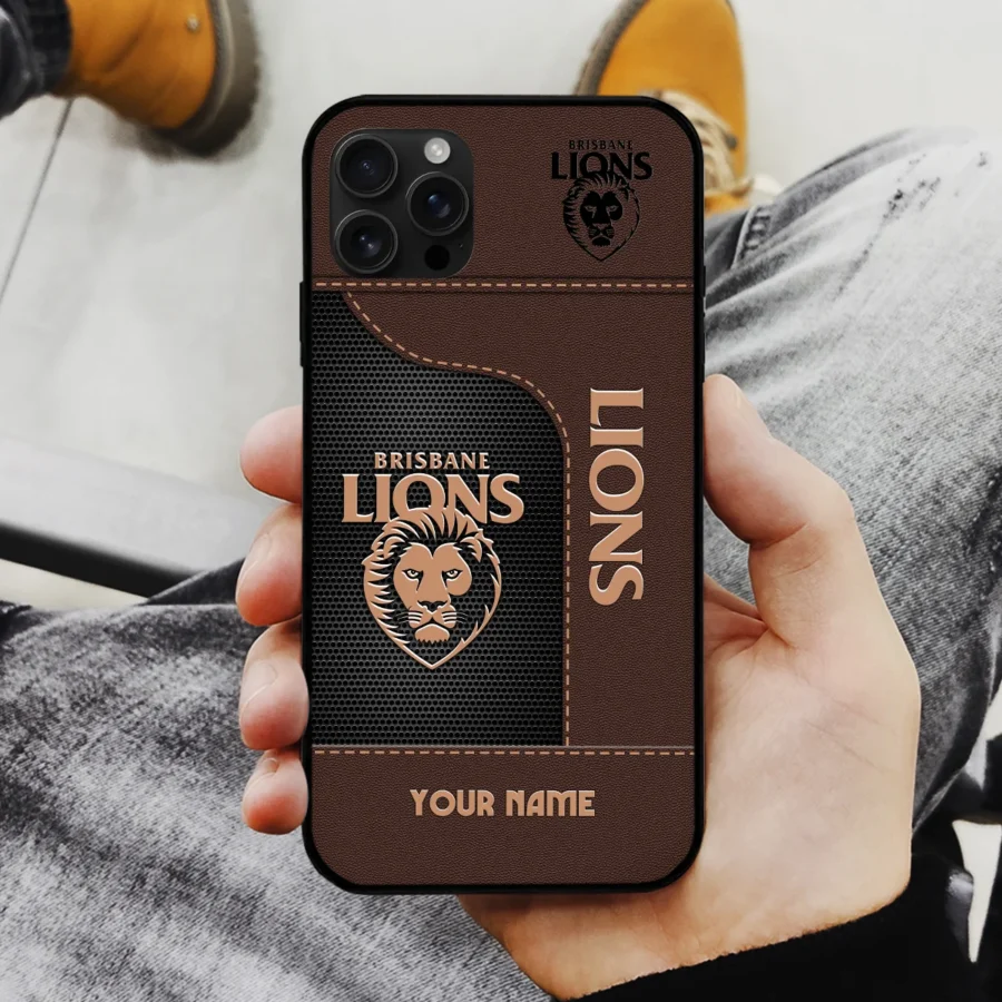 AFL Brisbane Lionss Phone Case – Dustproof, Scratch & Shock Resistant – HOAFL220725PC01BL - Image 2