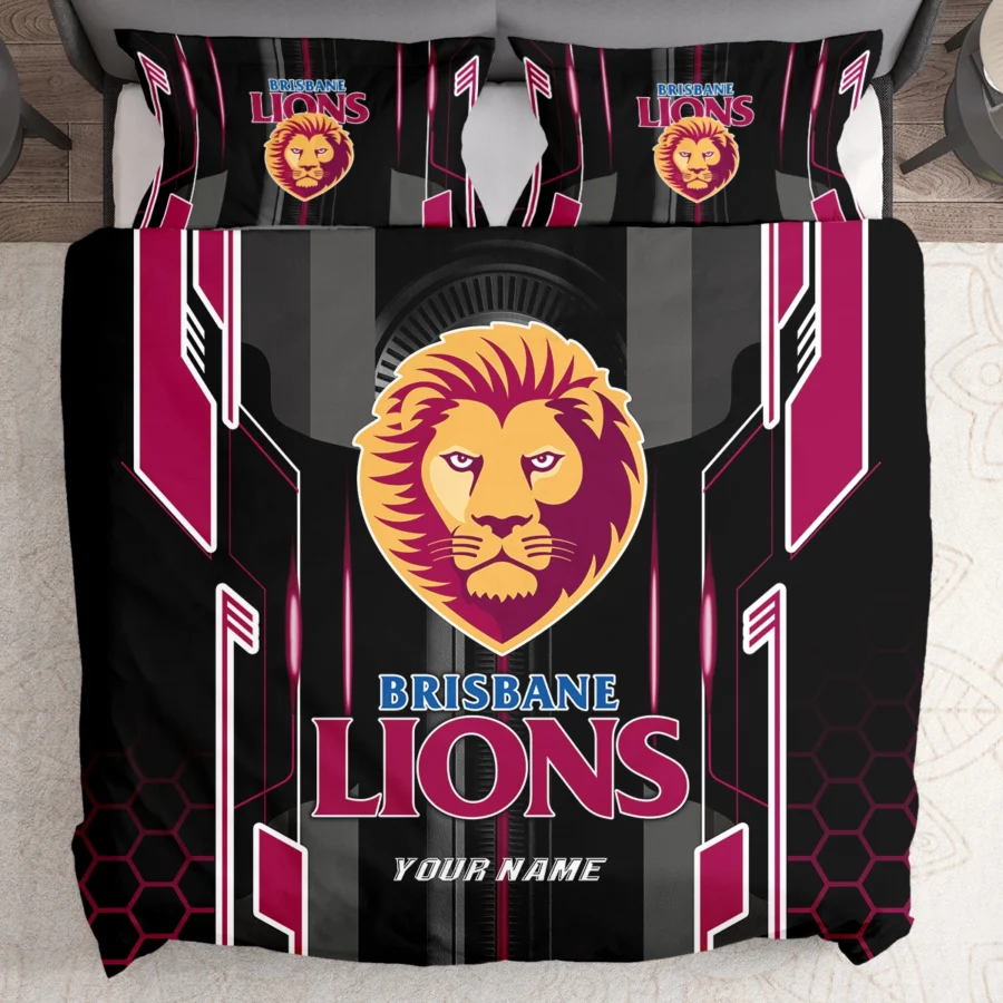 AFL Brisbane Lions Bedding Set Gift For Fans – HOAFL050725BD01BL - Image 2