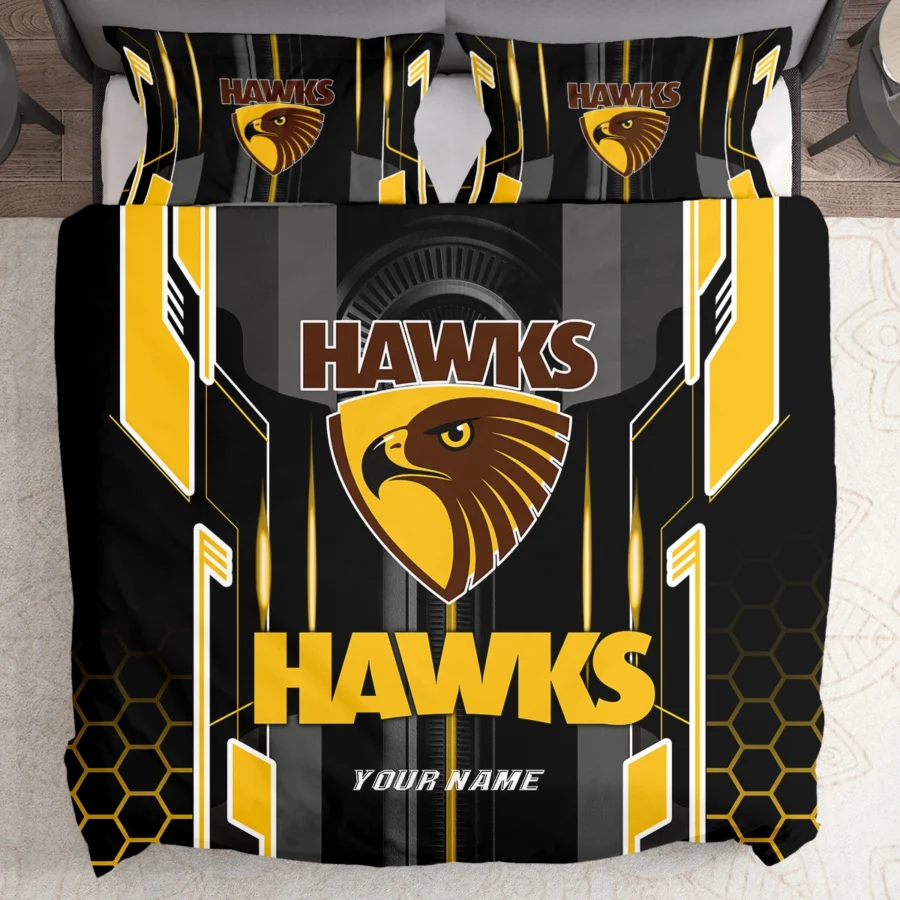AFL Hawthorn Hawks Bedding Set Gift For Fans – HOAFL050725BD01HAW - Image 2