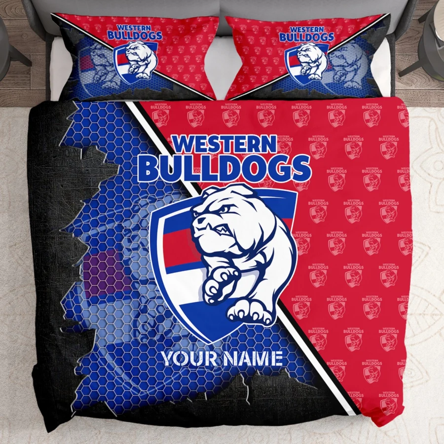 AFL Western Bulldogs Bedding Set Gift For Fans – HOAFL070725BD01WB - Image 2