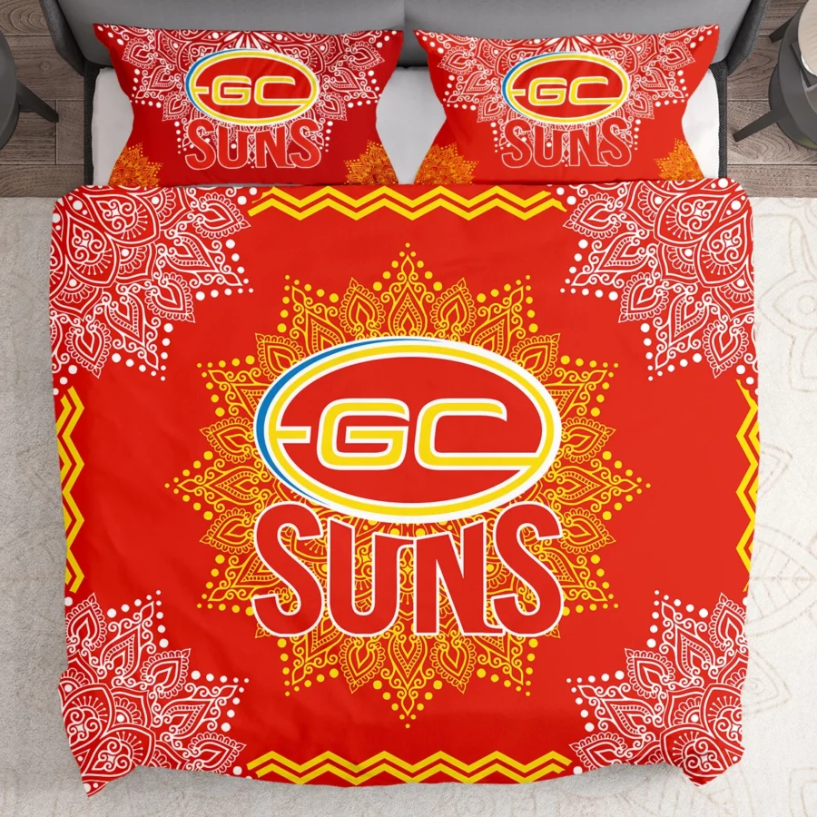 AFL Gold Coast SUNS Bedding Set Gift For Fans – HOAFL090725BD01GCFC - Image 2