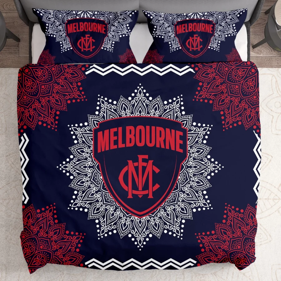 AFL Melbourne Demons Bedding Set Gift For Fans – HOAFL090725BD01MELB - Image 2