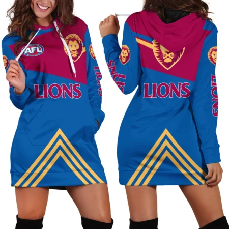 AFL Brisbane Lions Hoodie Dress Gift For Fans – HOAFL160725HR01BL