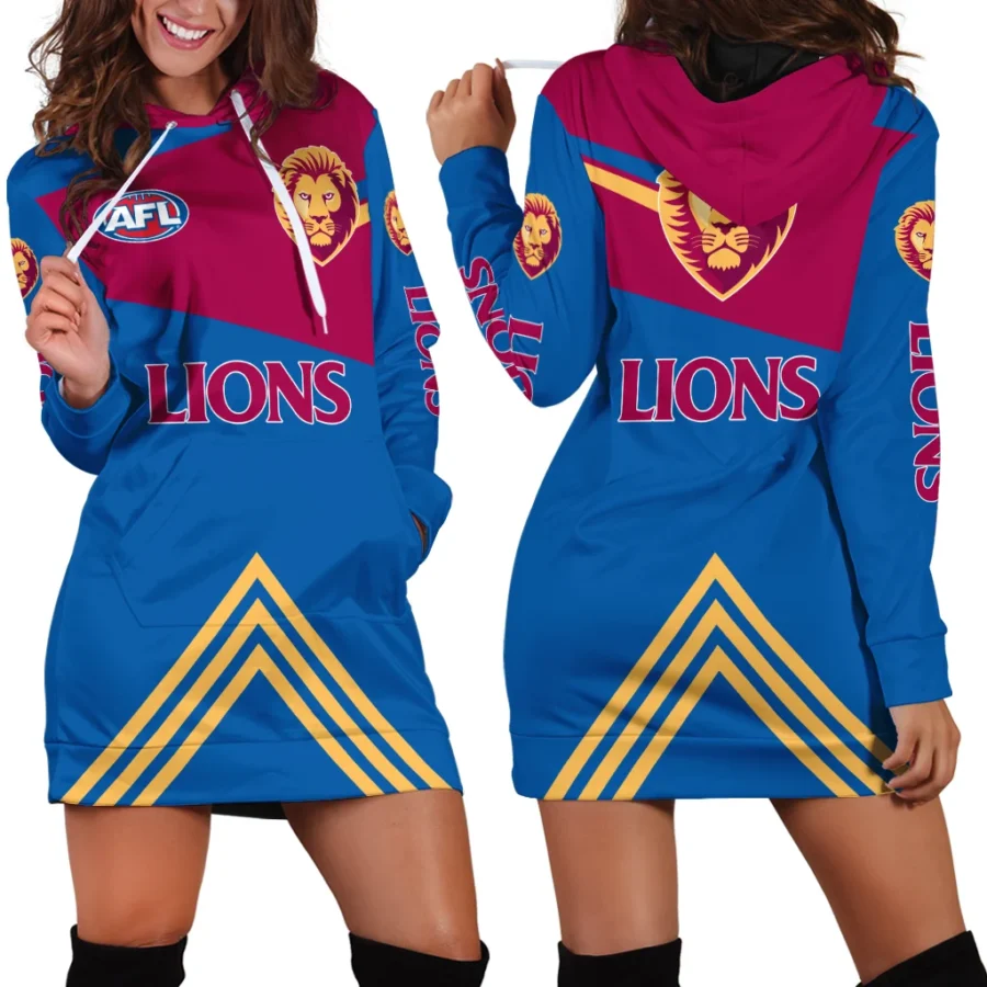 AFL Brisbane Lions Hoodie Dress Gift For Fans – HOAFL160725HR01BL