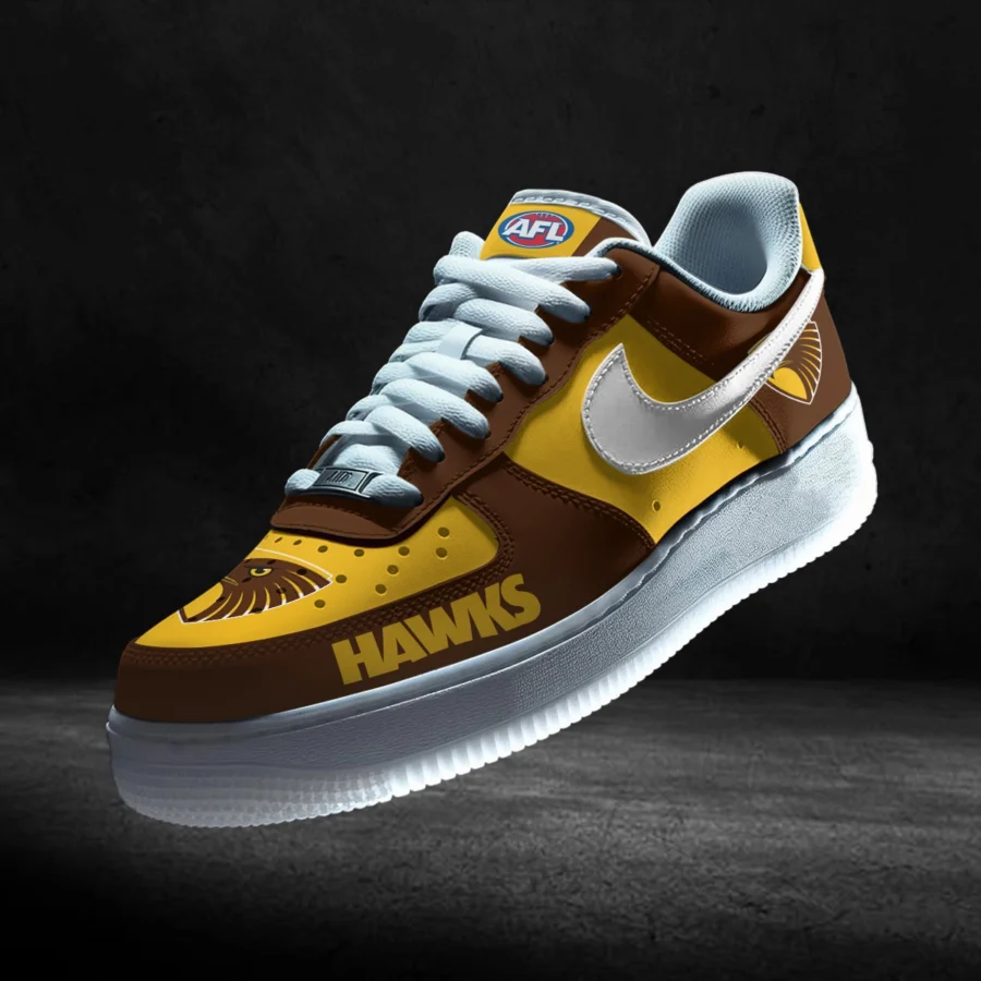 AFL Hawthorn Hawks Custom Air Low-Top Sneakers Gift For Fans – HOAFL100725AF01HAW