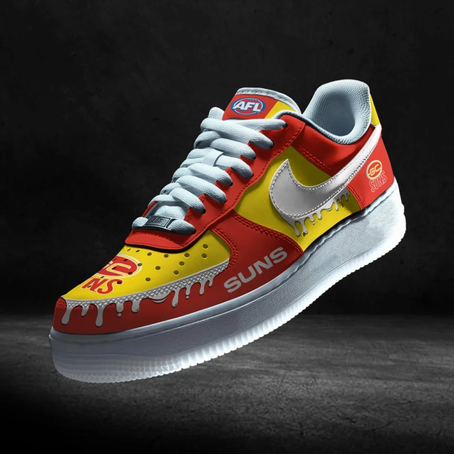 AFL Gold Coast SUNS Custom Air Low-Top Sneakers Gift For Fans – HOAFL110725AF01GCFC