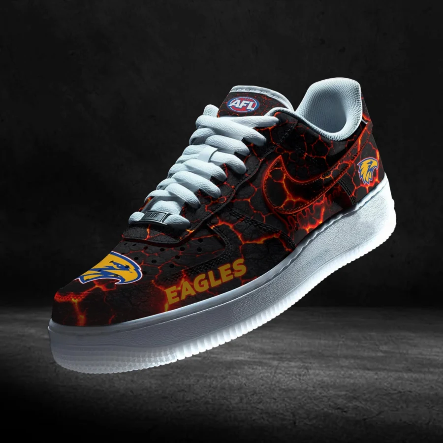 AFL West Coast Eagles Custom Air Low-Top Sneakers Gift For Fans – HOAFL120725AF01WCE