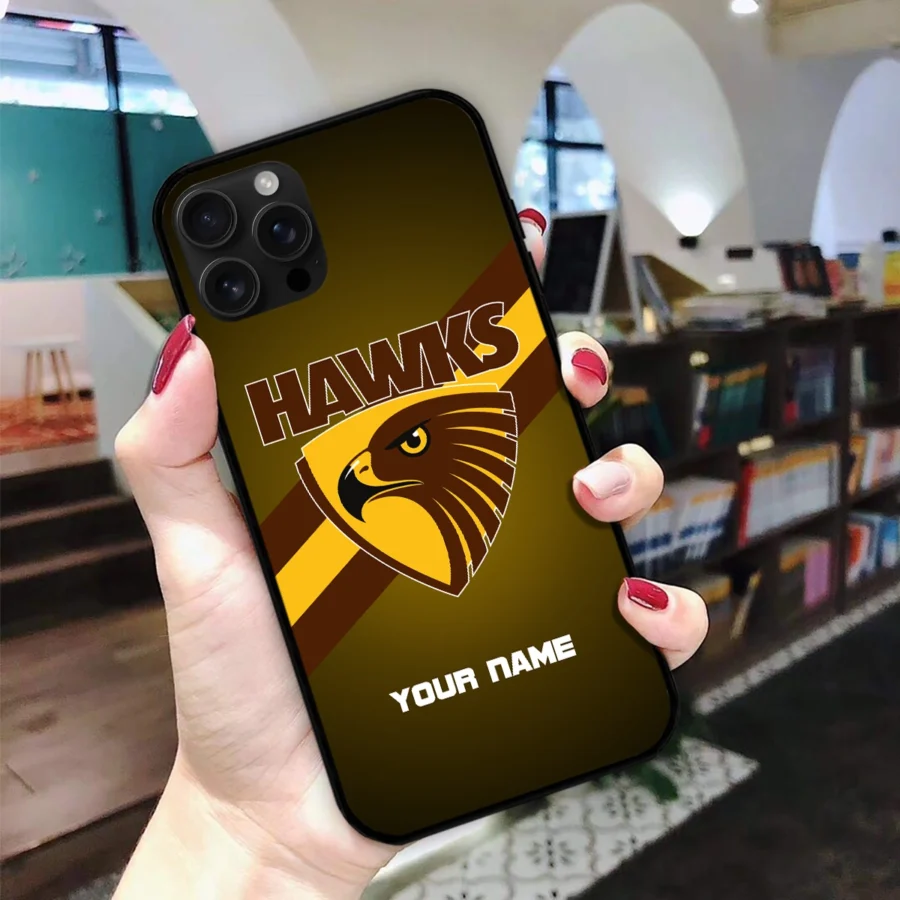 AFL Hawthorn Hawks Phone Case – Dustproof, Scratch & Shock Resistant – HOAFL020725PC01HAW - Image 2