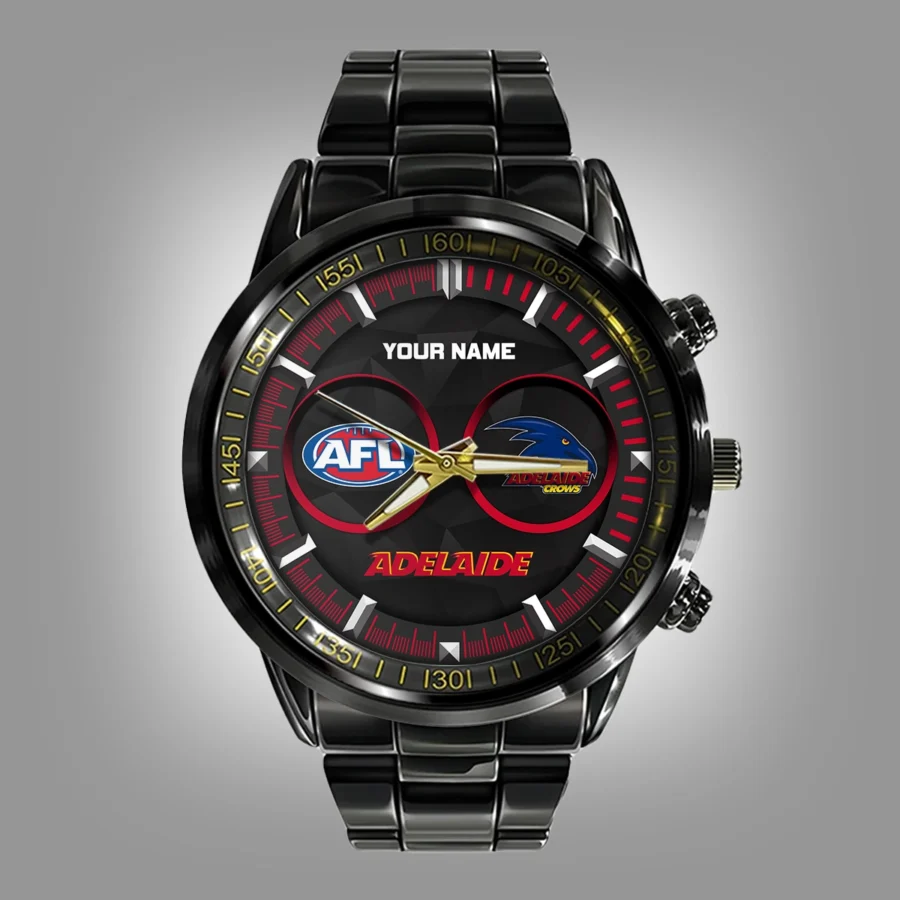 AFL Adelaide Crows Stainless Steel Watch Gift For Fans – HOAFL210725WA01ADEL - Image 2