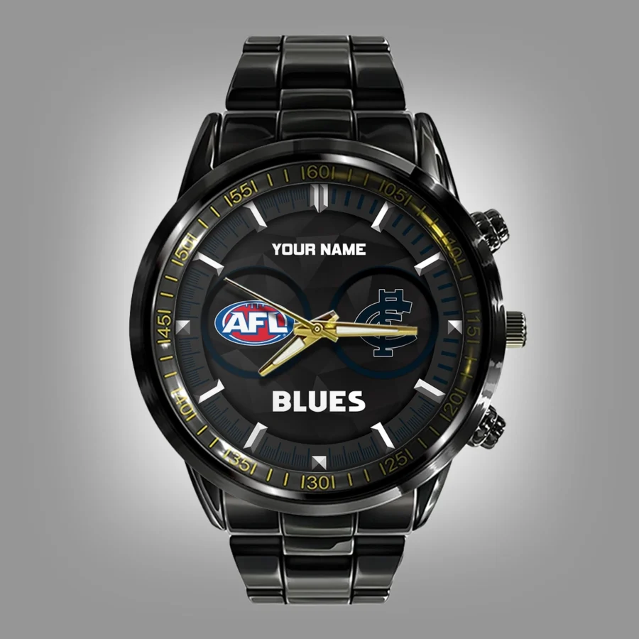 AFL Carlton Blues Stainless Steel Watch Gift For Fans – HOAFL210725WA01CARL - Image 2