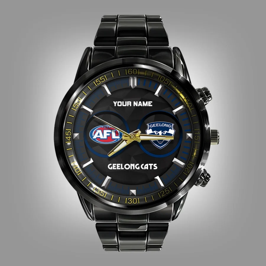AFL Geelong Cats Stainless Steel Watch Gift For Fans – HOAFL210725WA01GEEL - Image 2