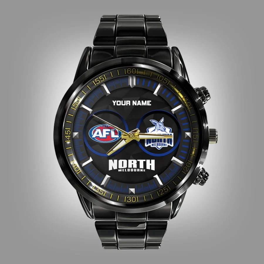 AFL North Melbourne Kangaroos Stainless Steel Watch Gift For Fans – HOAFL210725WA01NMFC - Image 2
