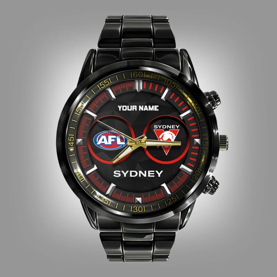 AFL Sydney Swans Stainless Steel Watch Gift For Fans – HOAFL210725WA01SYD - Image 2