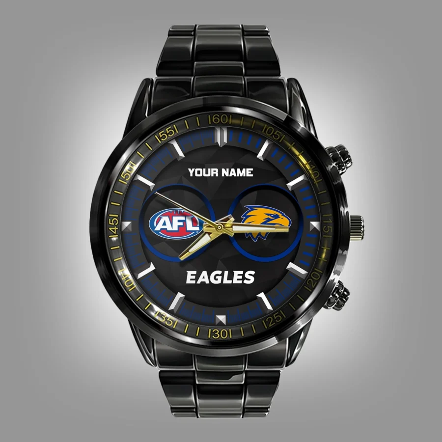 AFL West Coast Eagles Stainless Steel Watch Gift For Fans – HOAFL210725WA01WCE - Image 2
