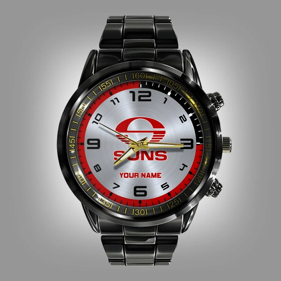 AFL Gold Coast SUNS Stainless Steel Watch Gift For Fans – HOAFL210725WA02GCFC - Image 2