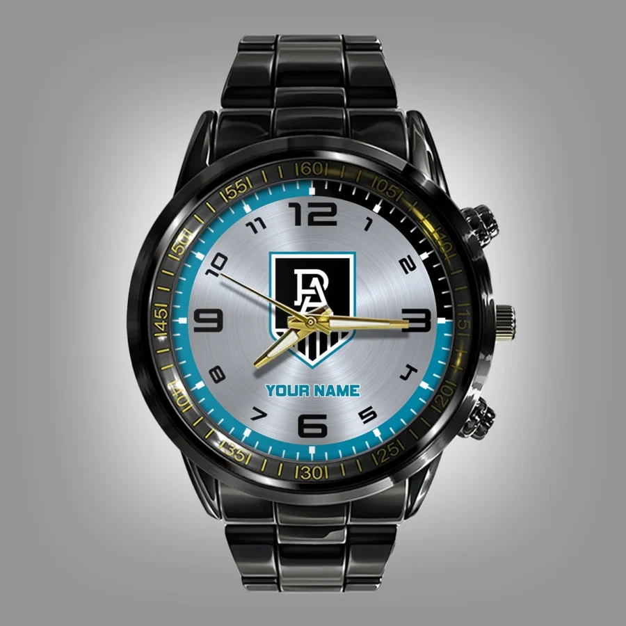 AFL Port Adelaide Power Stainless Steel Watch Gift For Fans – HOAFL210725WA02PORT - Image 2