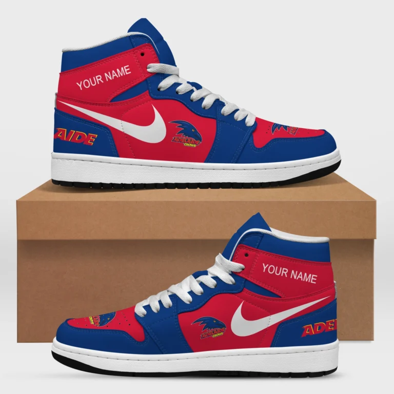 AFL Adelaide Crows Air Jordan 1 High Custom Gift For Fans – HOAFL240725AJ01ADEL