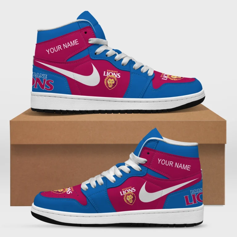AFL Brisbane Lions Air Jordan 1 High Custom Gift For Fans – HOAFL240725AJ01BL