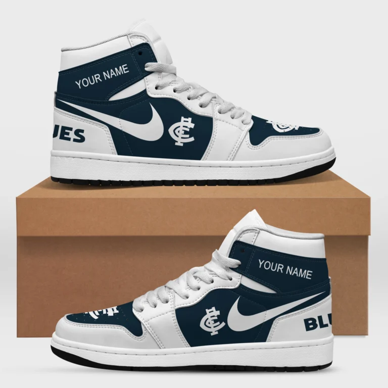 AFL Carlton Blues Air Jordan 1 High Custom Gift For Fans – HOAFL240725AJ01CARL