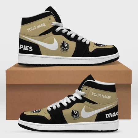 AFL Collingwood Magpies Air Jordan 1 High Custom Gift For Fans – HOAFL240725AJ01COLL