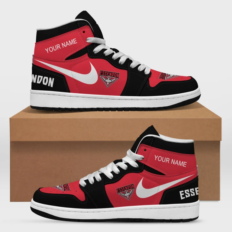 AFL Essendon Bombers Air Jordan 1 High Custom Gift For Fans – HOAFL240725AJ01ESS