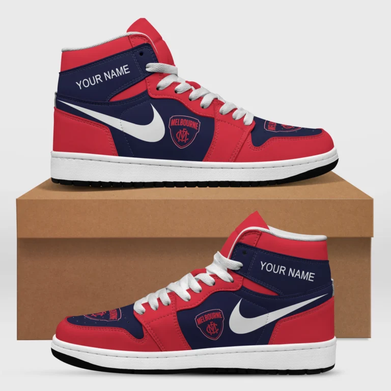 AFL Melbourne Demons Air Jordan 1 High Custom Gift For Fans – HOAFL240725AJ01MELB