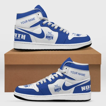 AFL North Melbourne Kangaroos Air Jordan 1 High Custom Gift For Fans – HOAFL240725AJ01NMFC