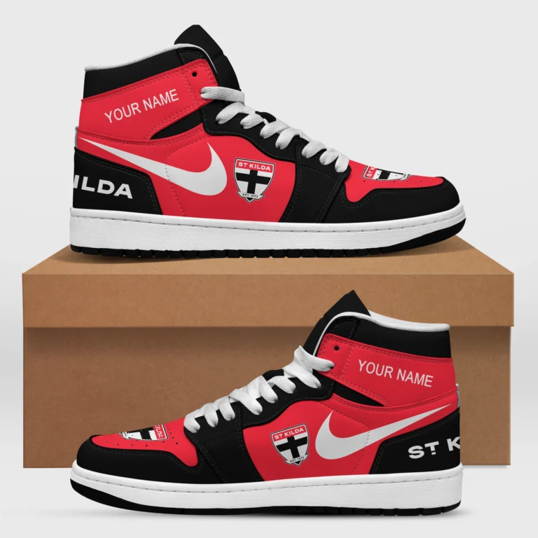 AFL St Kilda Saints Air Jordan 1 High Custom Gift For Fans – HOAFL240725AJ01STK