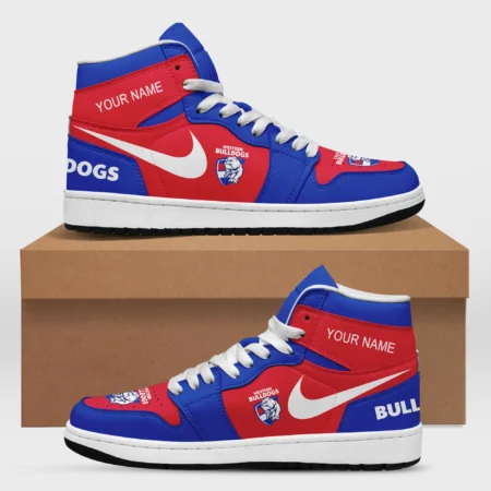 AFL Western Bulldogs Air Jordan 1 High Custom Gift For Fans – HOAFL240725AJ01WB