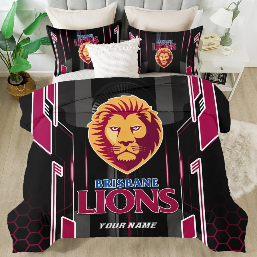 AFL Brisbane Lions Bedding Set Gift For Fans – HOAFL050725BD01BL