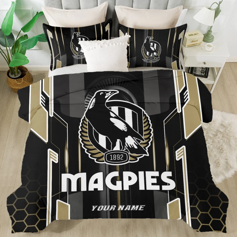 AFL Collingwood Magpies Bedding Set Gift For Fans – HOAFL050725BD01COLL